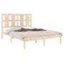 Solid pine wood bed frame 140x190 cm by , Beds and slatted bases - Ref: Foro24-3105580, Price: 113,86 €, Discount: %