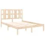 Bettgestell aus massivem Kiefernholz, 140 x 190 cm von , Betten und Lattenroste - Ref: Foro24-3105580, Preis: 113,86 €, Rabat...