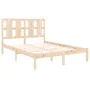Solid pine wood bed frame 140x190 cm by , Beds and slatted bases - Ref: Foro24-3105580, Price: 113,86 €, Discount: %