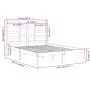 Solid wood bed frame 140x200 cm by , Beds and slatted bases - Ref: Foro24-3105795, Price: 112,42 €, Discount: %