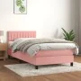 Boxspringbett mit rosa Samtmatratze 90x200 cm von , Betten und Lattenroste - Ref: Foro24-3141406, Preis: 287,51 €, Rabatt: %