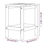 Adirondack garden table in anthracite HDPE 38x38x46 cm by vidaXL, Garden tables - Ref: Foro24-318642, Price: 42,71 €, Discoun...