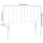 Black fabric headboard with LED 90x5x78/88 cm by , Headboards and footboards - Ref: Foro24-3121834, Price: 39,11 €, Discount: %