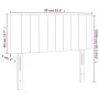 Cabecero con LED de tela negro 90x5x78/88 cm de , Cabeceros y pies de cama - Ref: Foro24-3121834, Precio: 38,66 €, Descuento: %