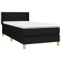 Box spring bed with black fabric mattress 90x200 cm by , Beds and slatted bases - Ref: Foro24-3130403, Price: 285,98 €, Disco...
