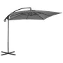 Cantilever umbrella with steel pole 250x250 cm anthracite by vidaXL, Umbrellas - Ref: Foro24-44879, Price: 142,01 €, Discount: %