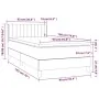 Box spring bed with pink velvet mattress 90x190 cm by , Beds and slatted bases - Ref: Foro24-3131056, Price: 319,80 €, Discou...