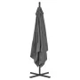 Cantilever umbrella with steel pole 250x250 cm anthracite by vidaXL, Umbrellas - Ref: Foro24-44879, Price: 142,01 €, Discount: %