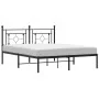 Bettgestell mit schwarzem Metallkopfteil 160x200 cm von , Betten und Lattenroste - Ref: Foro24-374342, Preis: 109,30 €, Rabat...