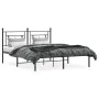 Bettgestell mit schwarzem Metallkopfteil 160x200 cm von , Betten und Lattenroste - Ref: Foro24-374342, Preis: 109,30 €, Rabat...