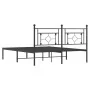 Bettgestell mit schwarzem Metallkopfteil 160x200 cm von , Betten und Lattenroste - Ref: Foro24-374342, Preis: 109,30 €, Rabat...