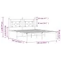 Estructura de cama con cabecero metal negro 160x200 cm de , Camas y somieres - Ref: Foro24-374342, Precio: 109,21 €, Descuent...