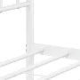 Estructura cama metal con cabecero y estribo blanco 120x200 cm de , Camas y somieres - Ref: Foro24-374404, Precio: 100,51 €, ...