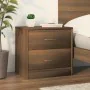 Bedside table made of brown oak plywood, measuring 40x30x40 cm. by vidaXL, Nightstands - Ref: Foro24-815409, Price: 40,27 €, ...
