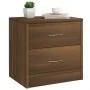 Nachttisch aus braunem Eichenfurnier 40x30x40 cm von vidaXL, Nachttische - Ref: Foro24-815409, Preis: 40,27 €, Rabatt: %