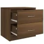 Nachttisch aus braunem Eichenfurnier 40x30x40 cm von vidaXL, Nachttische - Ref: Foro24-815409, Preis: 40,27 €, Rabatt: %