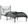 Estructura de cama con cabecero metal negro 75x190 cm de , Camas y somieres - Ref: Foro24-374329, Precio: 76,24 €, Descuento: %