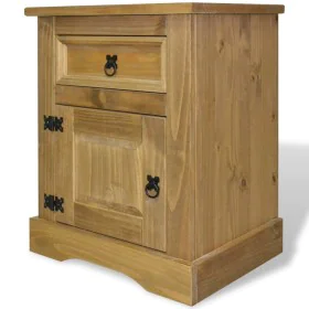 Mesita de noche Corona Range pino mexicano 53x39x66 cm de vidaXL, Mesitas de noche - Ref: Foro24-243730, Precio: 81,30 €, Des...