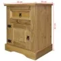 Corona Range Mexican pine bedside table 53x39x66 cm by vidaXL, Nightstands - Ref: Foro24-243730, Price: 81,30 €, Discount: %