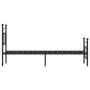 Bed frame with headboard and black metal footboard 75x190 cm by , Beds and slatted bases - Ref: Foro24-374347, Price: 62,71 €...