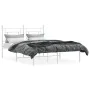 Metal bed frame with white headboard 135x190 cm by , Beds and slatted bases - Ref: Foro24-374387, Price: 87,10 €, Discount: %