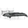 Metallbettgestell mit weißem Kopfteil 135x190 cm von , Betten und Lattenroste - Ref: Foro24-374387, Preis: 87,10 €, Rabatt: %