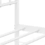 Metal bed frame with white headboard 135x190 cm by , Beds and slatted bases - Ref: Foro24-374387, Price: 87,10 €, Discount: %