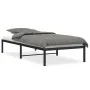 Black metal bed frame 90x200 cm by , Beds and slatted bases - Ref: Foro24-373648, Price: 66,67 €, Discount: %