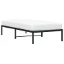 Schwarzer Metallbettrahmen 90x200 cm von , Betten und Lattenroste - Ref: Foro24-373648, Preis: 68,17 €, Rabatt: %