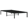 Black metal bed frame 90x200 cm by , Beds and slatted bases - Ref: Foro24-373648, Price: 66,67 €, Discount: %
