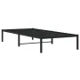 Black metal bed frame 90x200 cm by , Beds and slatted bases - Ref: Foro24-373648, Price: 66,67 €, Discount: %