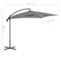 Cantilever umbrella with steel pole 250x250 cm anthracite by vidaXL, Umbrellas - Ref: Foro24-44879, Price: 142,01 €, Discount: %