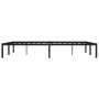 Estructura de cama de metal negro 150x200 cm de , Camas y somieres - Ref: Foro24-373657, Precio: 92,92 €, Descuento: %