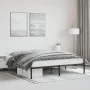 Black metal bed frame 180x200 cm by , Beds and slatted bases - Ref: Foro24-373659, Price: 92,70 €, Discount: %