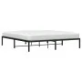 Black metal bed frame 180x200 cm by , Beds and slatted bases - Ref: Foro24-373659, Price: 92,70 €, Discount: %