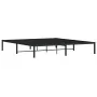 Black metal bed frame 180x200 cm by , Beds and slatted bases - Ref: Foro24-373659, Price: 92,70 €, Discount: %