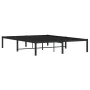 Black metal bed frame 140x200 cm by , Beds and slatted bases - Ref: Foro24-373656, Price: 88,60 €, Discount: %