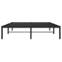 Black metal bed frame 140x200 cm by , Beds and slatted bases - Ref: Foro24-373656, Price: 88,60 €, Discount: %