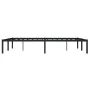 Black metal bed frame 140x200 cm by , Beds and slatted bases - Ref: Foro24-373656, Price: 88,60 €, Discount: %