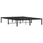 Black metal bed frame 140x200 cm by , Beds and slatted bases - Ref: Foro24-373656, Price: 88,60 €, Discount: %