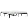 Black metal bed frame 193x203 cm by , Beds and slatted bases - Ref: Foro24-373661, Price: 91,37 €, Discount: %