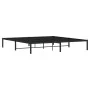 Black metal bed frame 193x203 cm by , Beds and slatted bases - Ref: Foro24-373661, Price: 91,37 €, Discount: %