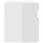 Nightstand with LED glossy white plywood 60x35x40 cm by vidaXL, Nightstands - Ref: Foro24-3082786, Price: 48,51 €, Discount: %