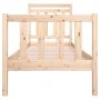 Kleines Einzelbettgestell aus Massivholz 75x190 cm von , Betten und Lattenroste - Ref: Foro24-3100679, Preis: 86,89 €, Rabatt: %
