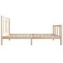 Kleines Einzelbettgestell aus Massivholz 75x190 cm von , Betten und Lattenroste - Ref: Foro24-3100679, Preis: 86,89 €, Rabatt: %
