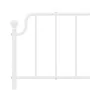 Estructura de cama de metal con cabecero blanco 183x213 cm de , Camas y somieres - Ref: Foro24-373941, Precio: 99,60 €, Descu...
