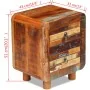 Mesita de noche de madera maciza reciclada 43x33x51 cm de vidaXL, Mesitas de noche - Ref: Foro24-243323, Precio: 181,31 €, De...