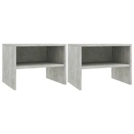 Bedside tables 2 pcs concrete plywood 40x30x30cm by vidaXL, Nightstands - Ref: Foro24-800072, Price: 35,51 €, Discount: %