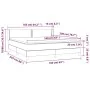 Box spring bed with black fabric mattress 160x200 cm by , Beds and slatted bases - Ref: Foro24-3129643, Price: 491,03 €, Disc...