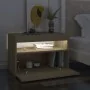 Bedside tables with LED lights 2 units Sonoma plywood 60x35x40 cm by vidaXL, Nightstands - Ref: Foro24-3082781, Price: 82,04 ...
